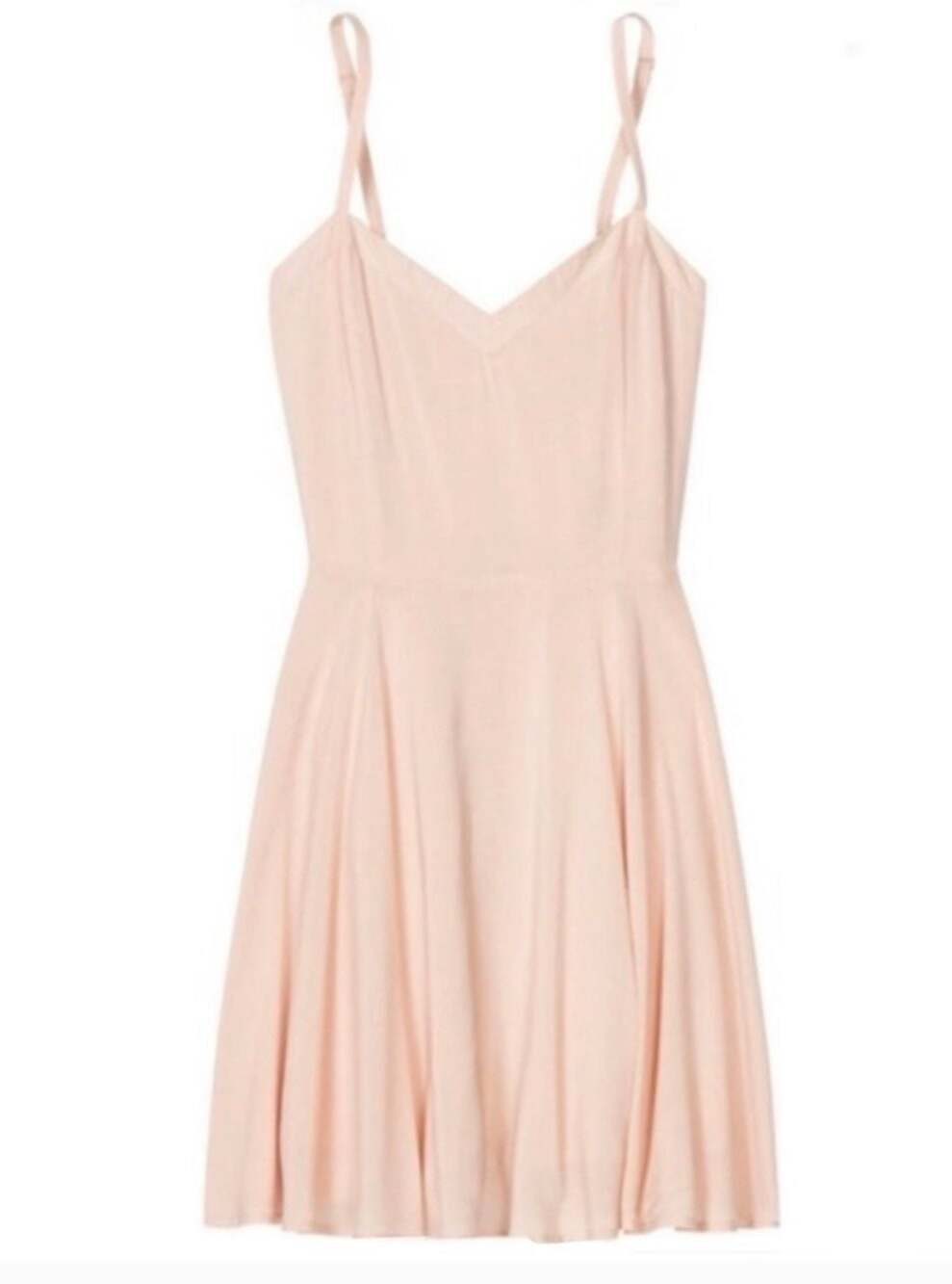Aritzia Talula Lipinski Skater Dress - Blush Pink Fit & Flare Mini Dress Size 2